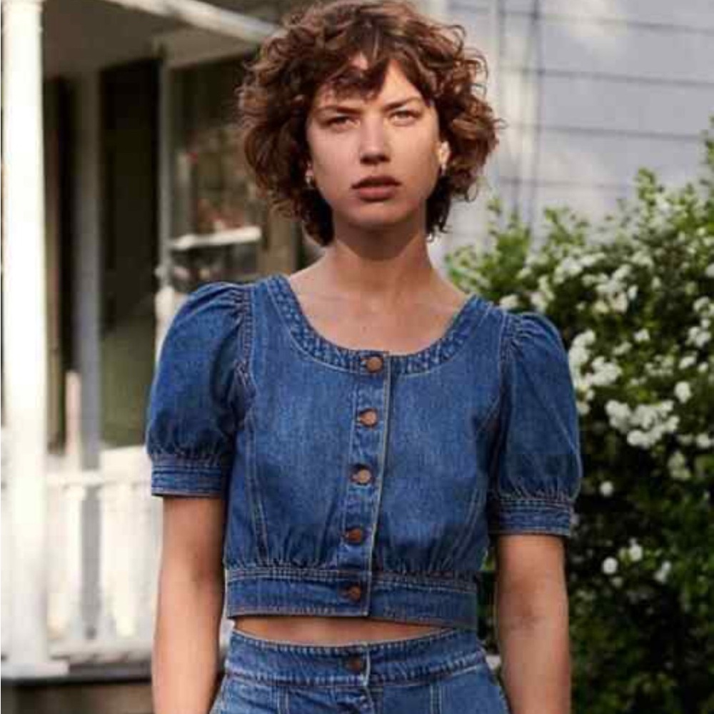 Madewell denim top